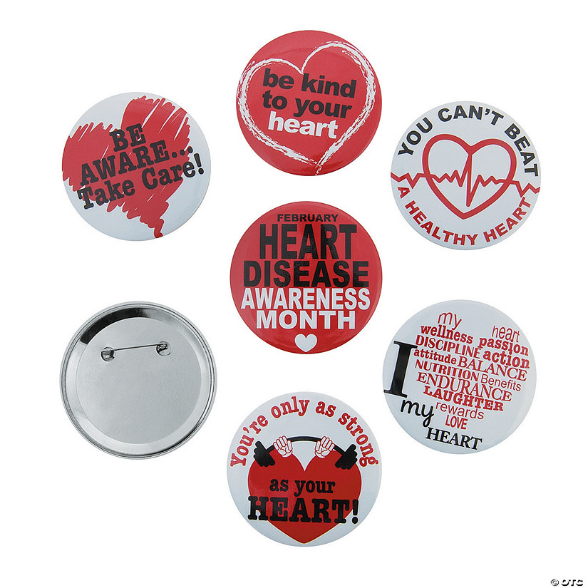 Heart Disease Awareness Buttons Discontinued