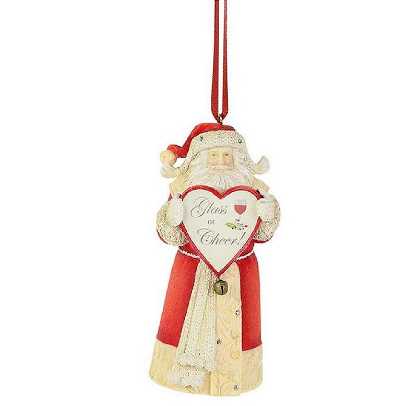 Heart Of Christmas Glass Of Cheer Santa Ornament 6003913 New Image
