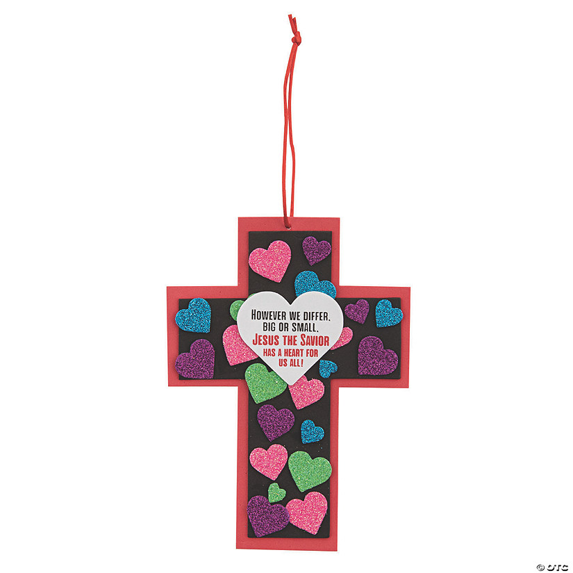 Heart of Jesus Cross Craft Kit - Makes 12 Image