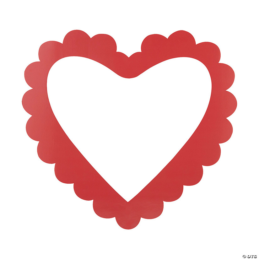 HeartShaped Photo Frame Prop Oriental Trading