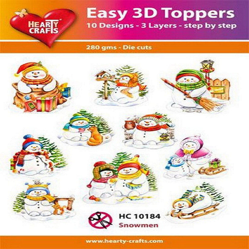 Hearty Crafts Easy 3D  Snowmen Image