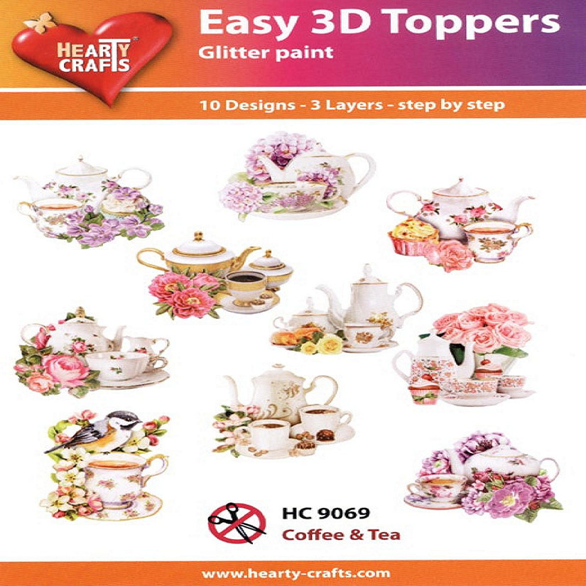 Hearty Crafts Easy 3D Toppers Coffee  Tea Image
