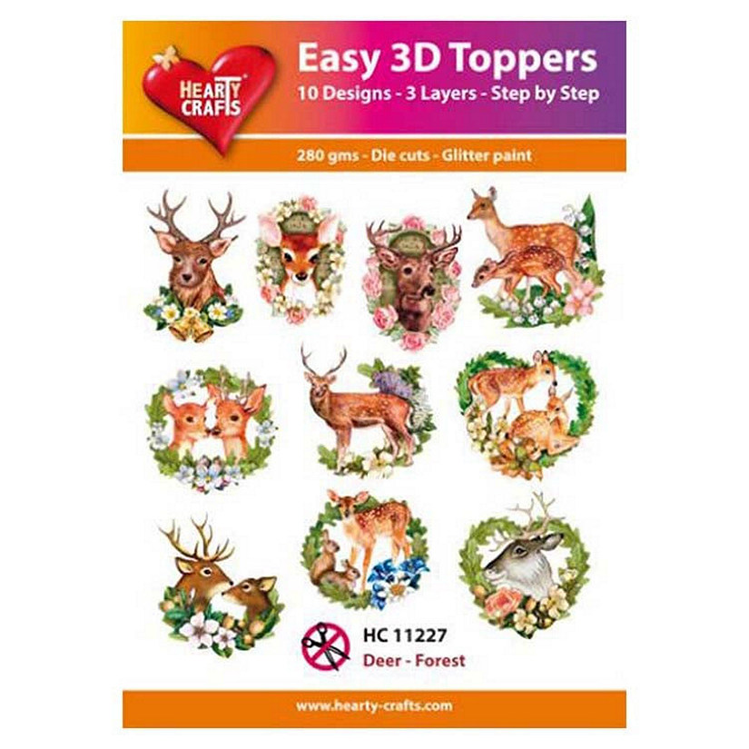 Hearty Crafts Easy 3D Toppers Deer  Forest Image