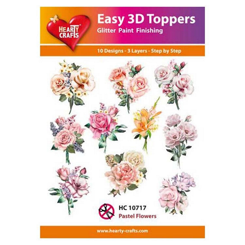 Hearty Crafts Easy 3D Toppers Pastel Flowers Image