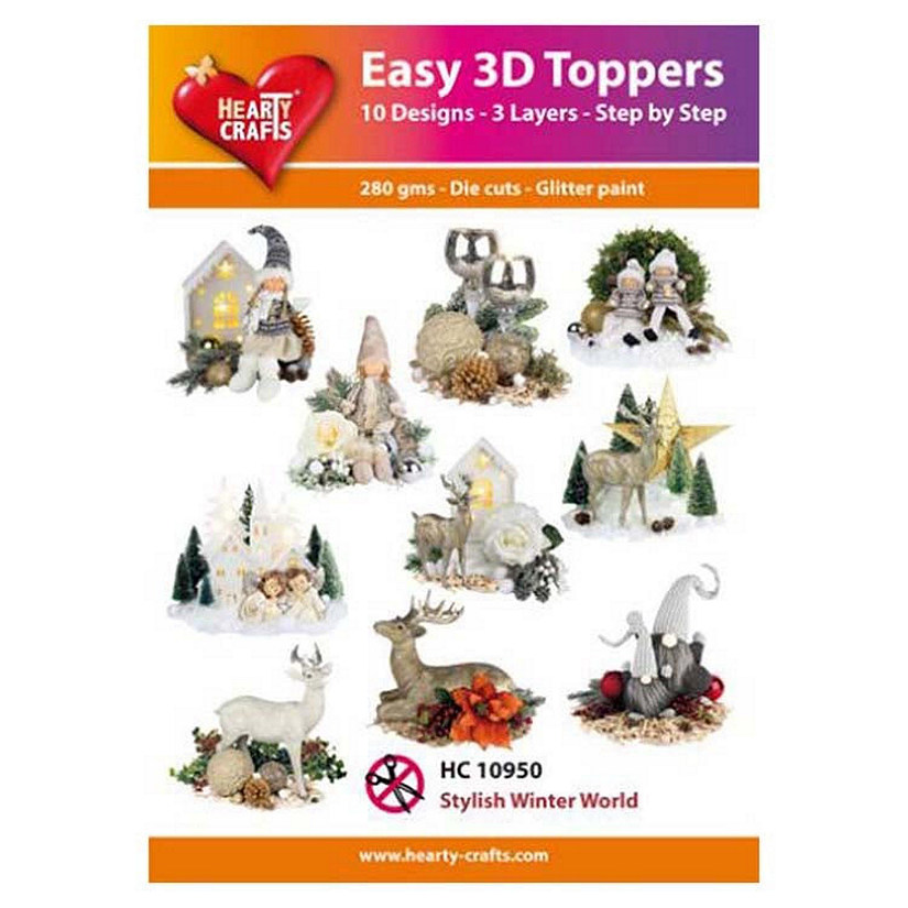 Hearty Crafts Easy 3D Toppers Stylish Winter World Image