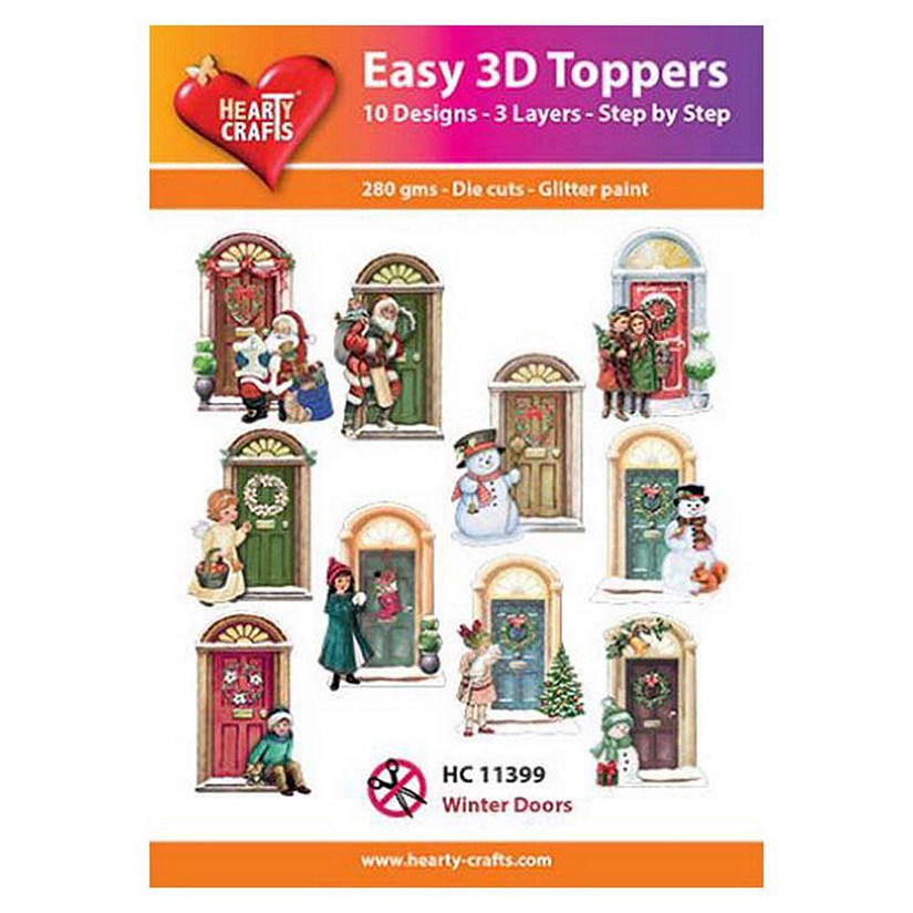 Hearty Crafts Easy 3D Toppers   Winter Doors Image