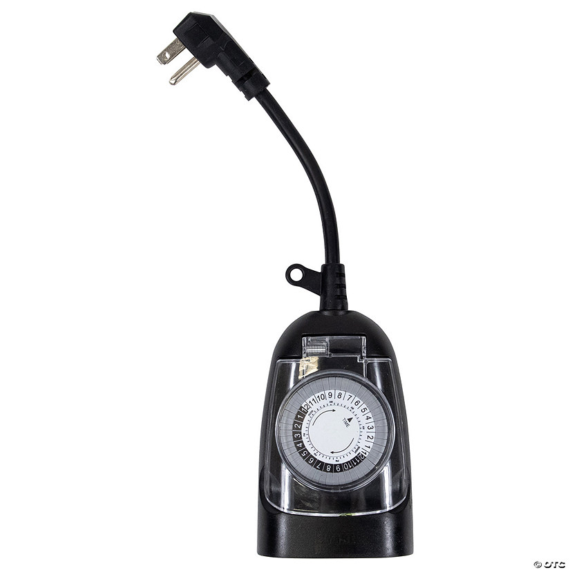 Heavy Duty 24-Hour Plug-In Timer - 5" - Black Image