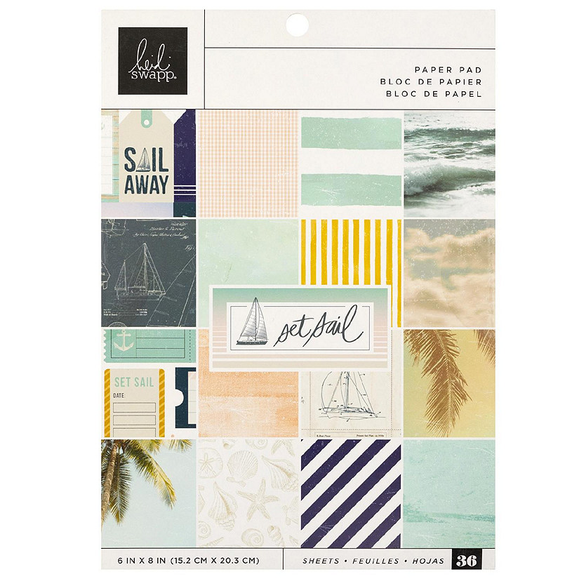Heidi Swapp Single-Sided Paper Pad 6"X8" 36/Pkg-Set Sail Image