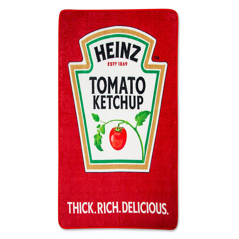 Heinz Ketchup Logo Fleece Throw Blanket  45 x 60 Inches Image