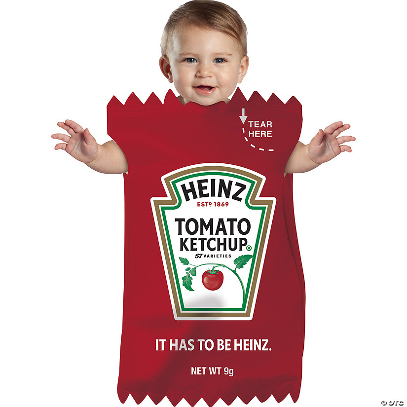 Heinz Ketchup Packet Bunting Costume Oriental Trading