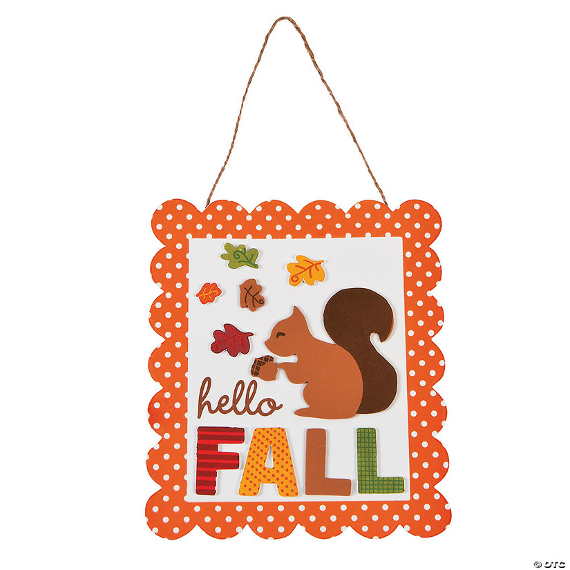 Hello Fall Sign Craft Kit- Makes 12 Image