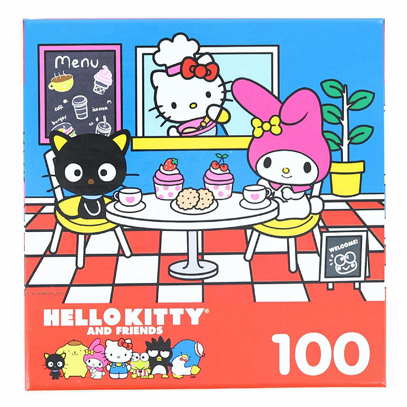 Hello Kitty 100 Piece Jigsaw Puzzle  Hello Kitty and Friends Cafe Image