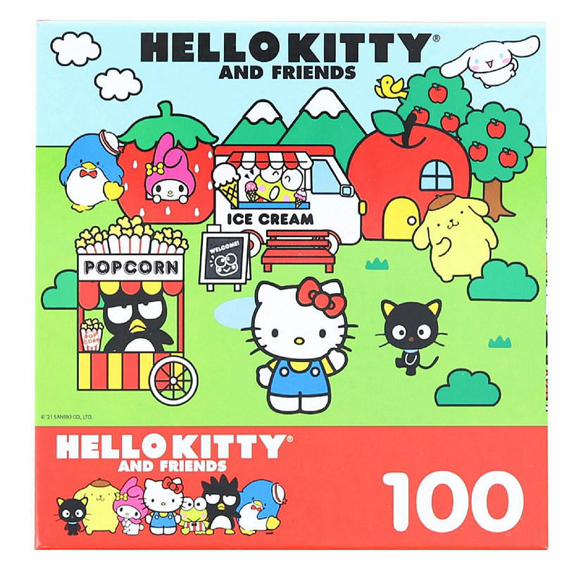 Hello Kitty 100 Piece Jigsaw Puzzle  Hello Kitty and Friends Park Image