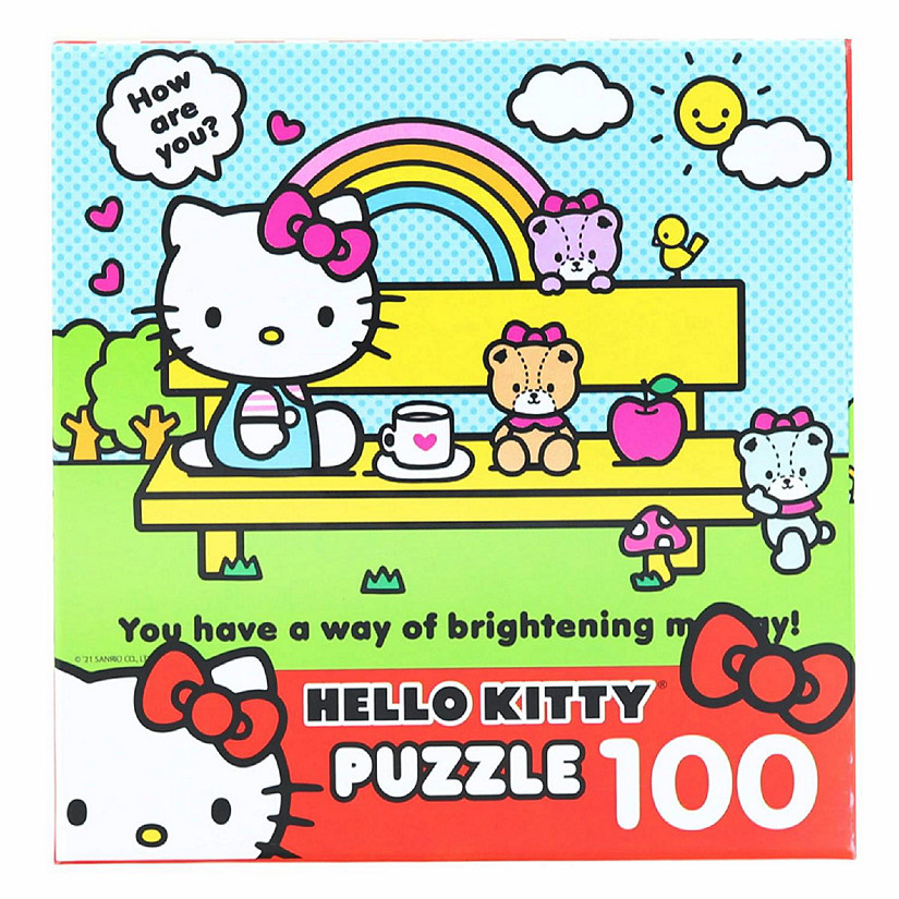 Hello Kitty 100 Piece Jigsaw Puzzle  Hello Kitty and Teddy Bear Friends Image
