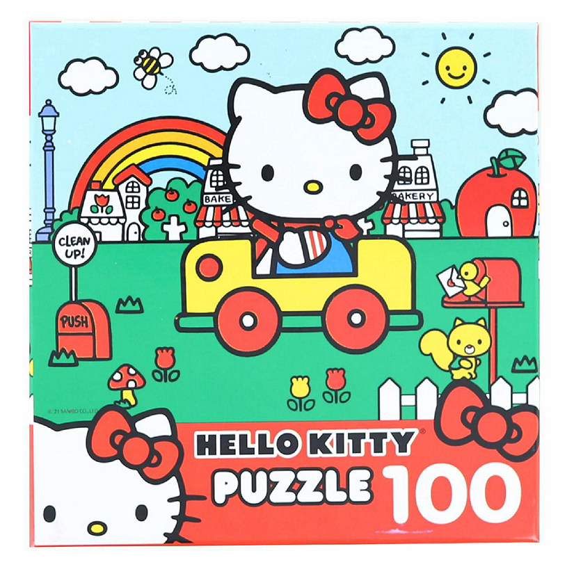 Hello Kitty 100 Piece Jigsaw Puzzle  Hello Kitty Driving Around Town Image