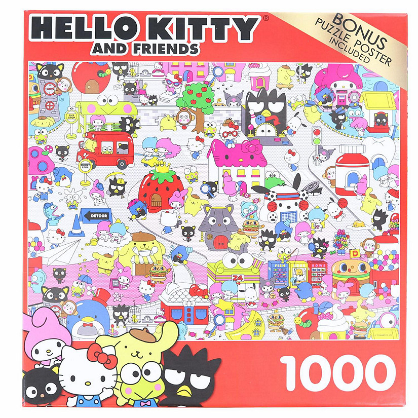 Hello Kitty and Friends 1000 Piece Jigsaw Puzzle Image