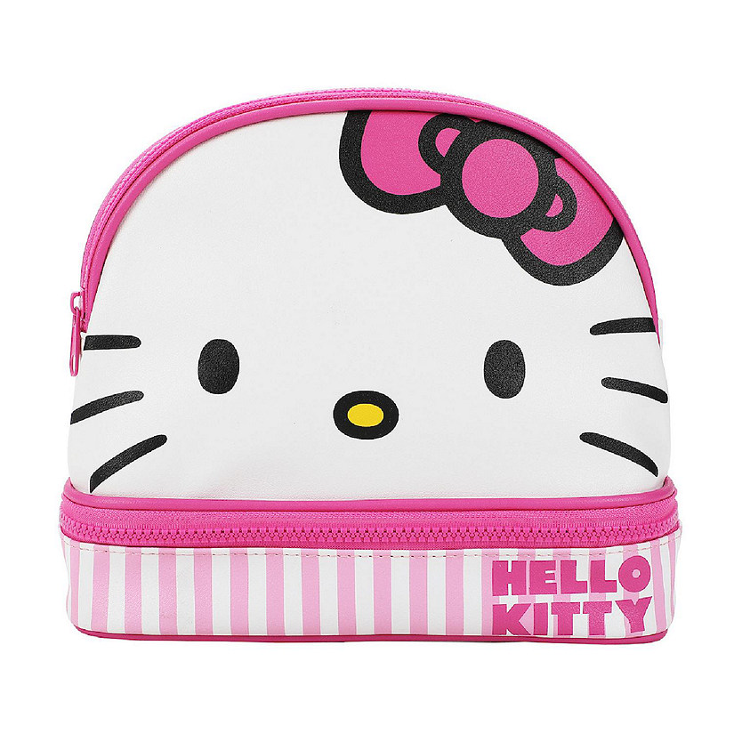 Hello Kitty Big Face Pink Zippered Dome Cosmetic Case Image