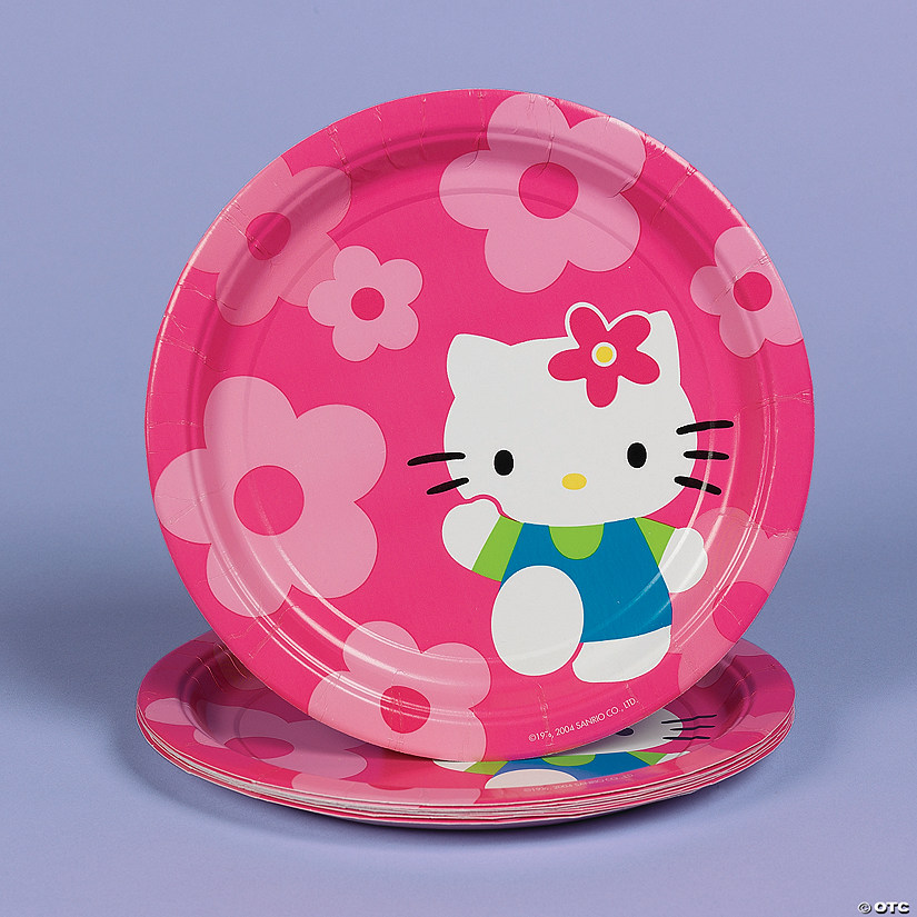  Hello  Kitty   Flower Fun Dinner Plates  Discontinued