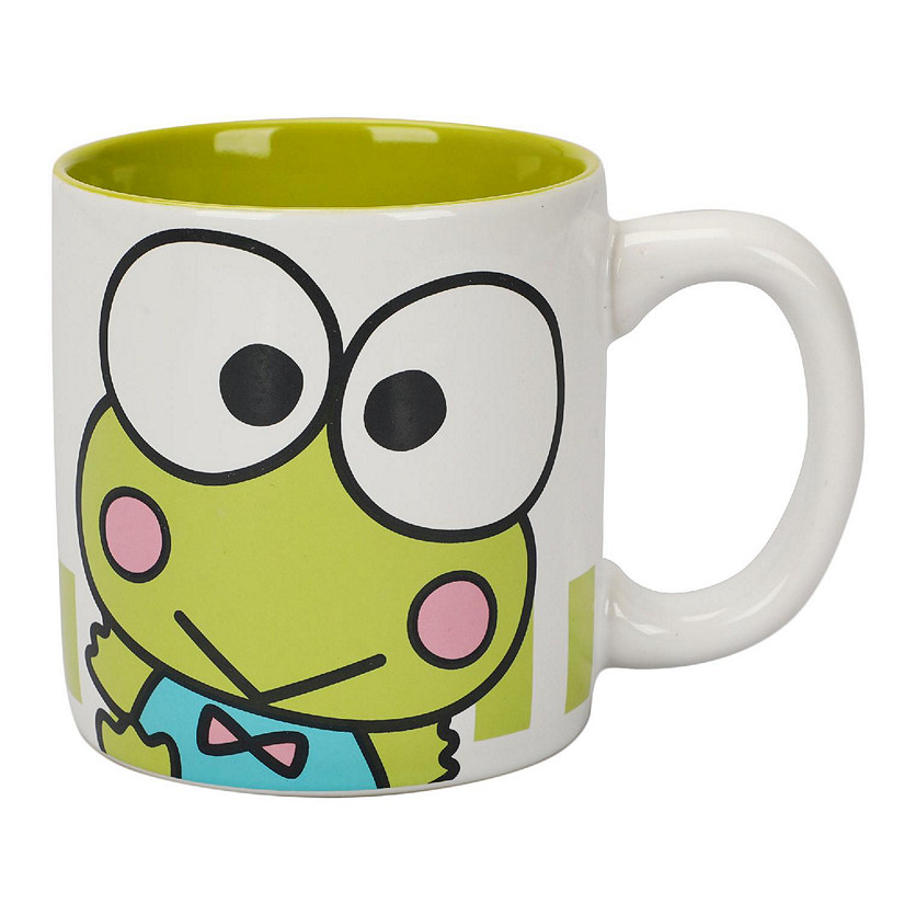 Hello Kitty Keroppi 16 Oz White Ceramic Mug Image