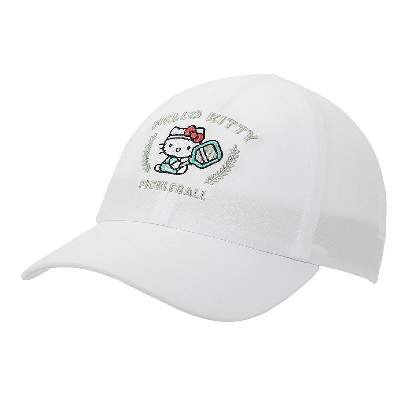 Hello Kitty Pickleball Elite Flex Women's White Unstructured Baseball Cap Image