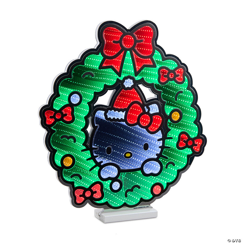 Hello Kitty&amp;#65039;  Wreath Ekkolight 20&amp;#8221;H Image