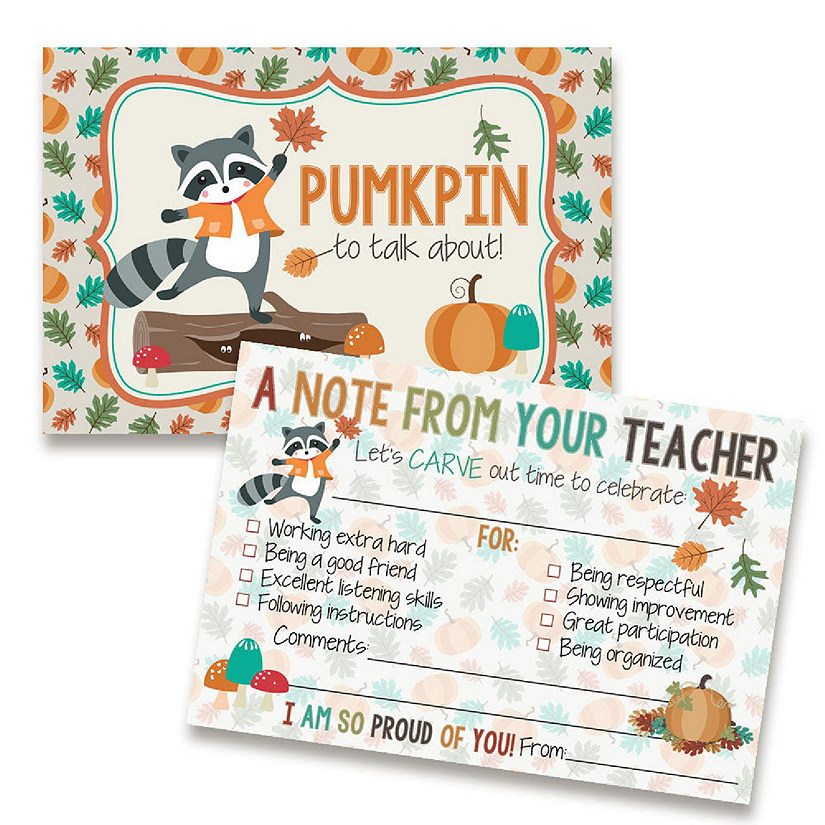 Hello Pumpkin Teacher Mail for Students by AmandaCreation 30ct Image