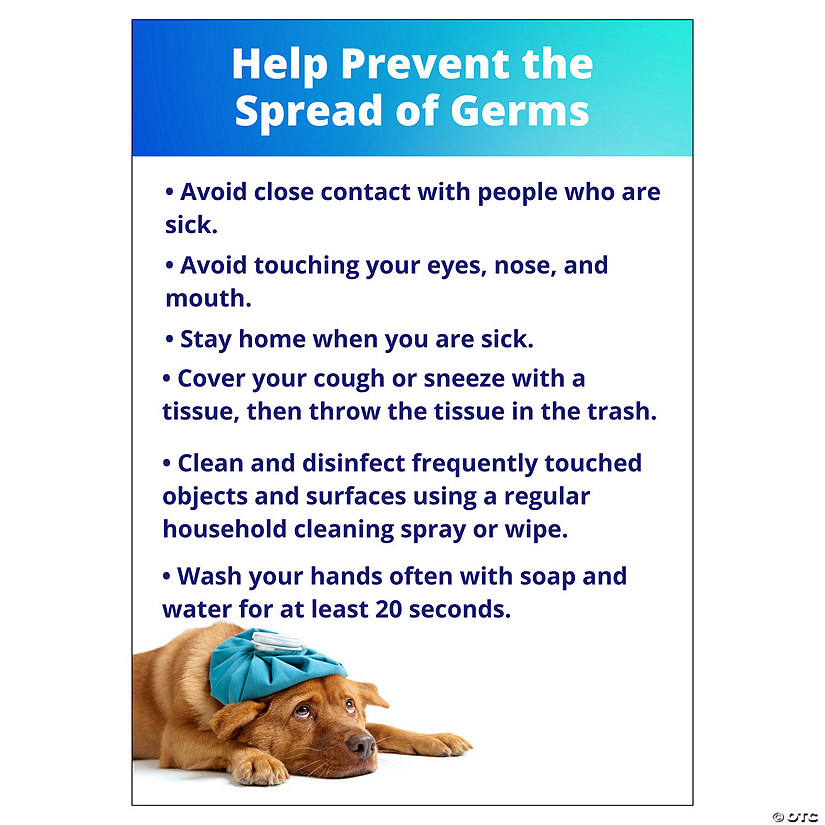 Help Prevent the Spread of Germs Peel & Stick Decals - 5 Pc. Image