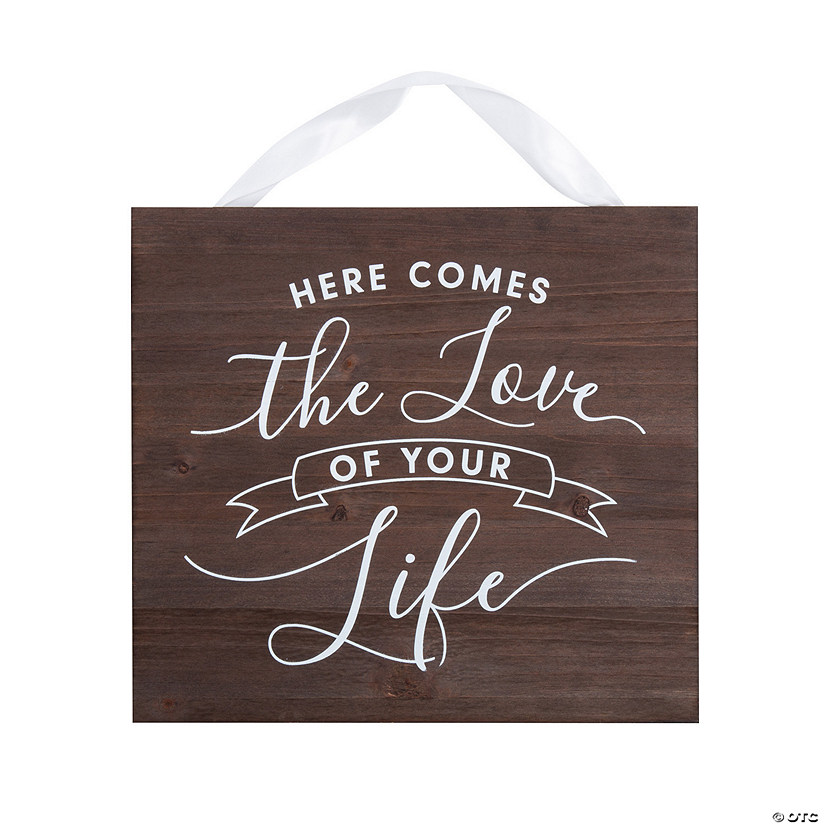 Here Comes the Love of Your Life Ring Bearer Sign Image