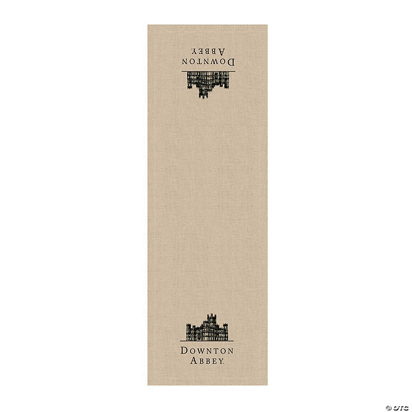 Heritage Lace - 60" Beige and Black 'Downton Abbey' Castle Christmas Table Runner Image