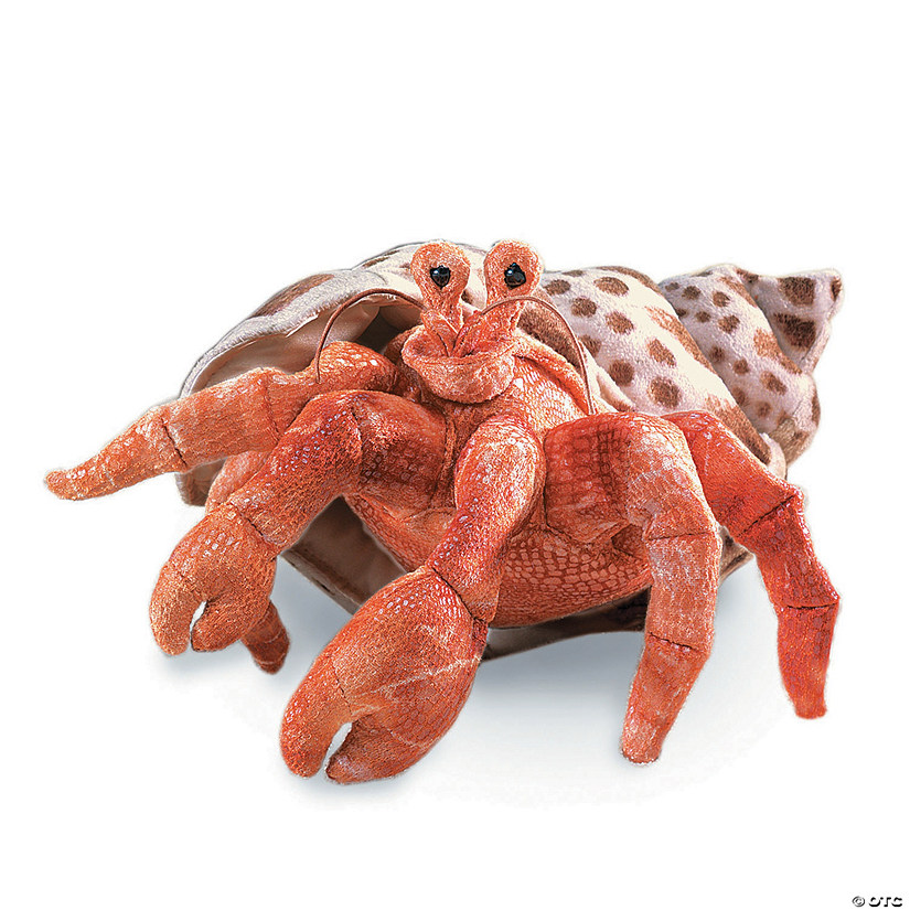 NEW PLUSH SOFT TOY Folkmanis 2867 Hermit Crab Hand Puppet 