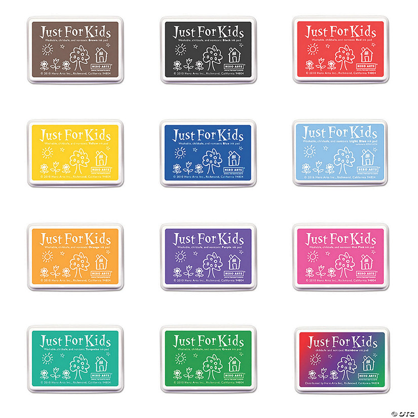 Hero Arts&#174; Just for Kids&#174; Get Them All Ink Pad Bundle, Pack of 12 Image