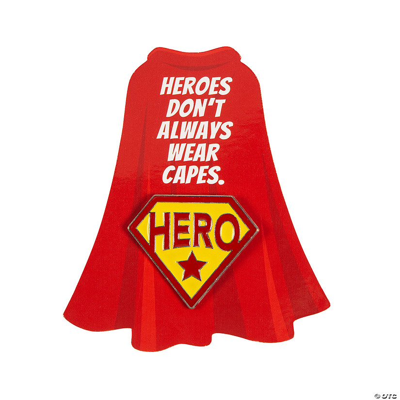 Hero Pins with Card - 12 Pc. Image