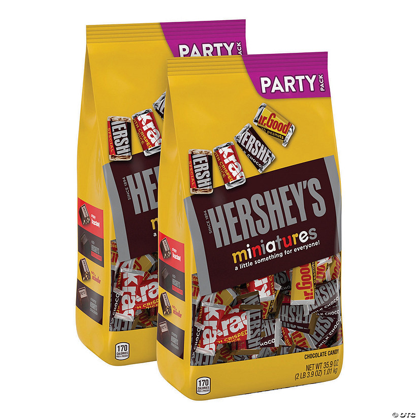 Hershey Chocolate Miniatures Mix Assortment, 35.9 oz, 2 Count Oriental Trading