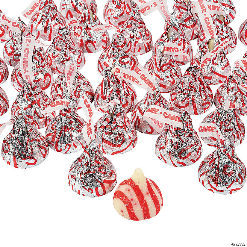 Hershey&#8217;s<sup>&#174;</sup> Kisses<sup>&#174;</sup> Peppermint Candy Cane Chocolate Candy - 63 Pc. Image