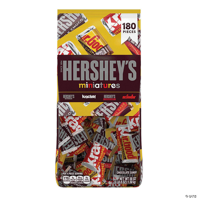 HERSHEY'S Miniatures Assortment - 56oz bag | Oriental Trading