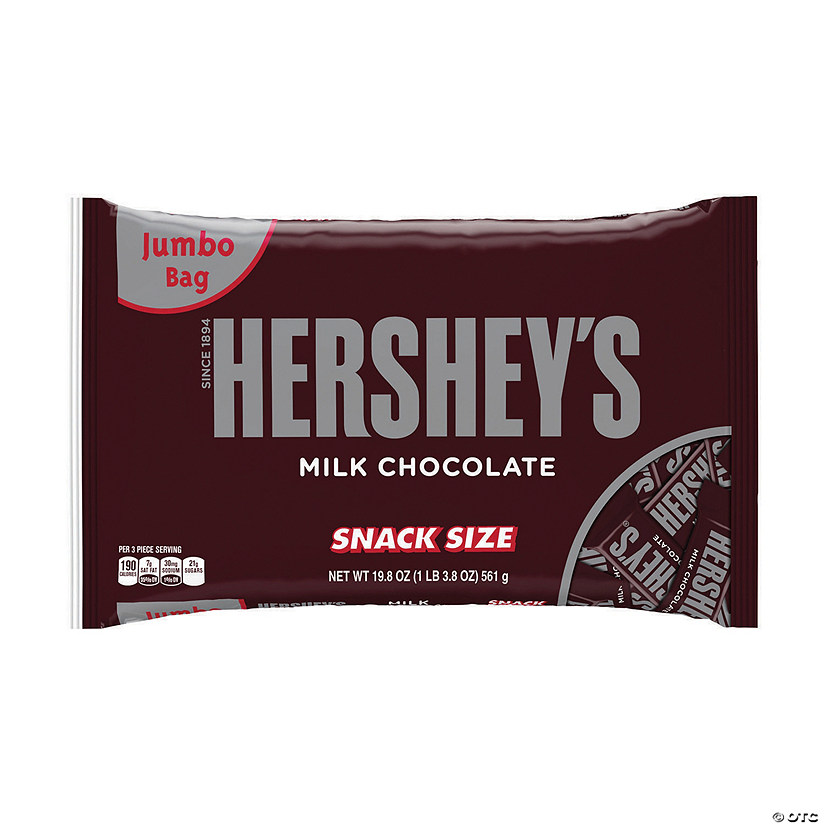 HERSHEY'S Snack Size Milk Chocolate Bars, 19.8 oz Image