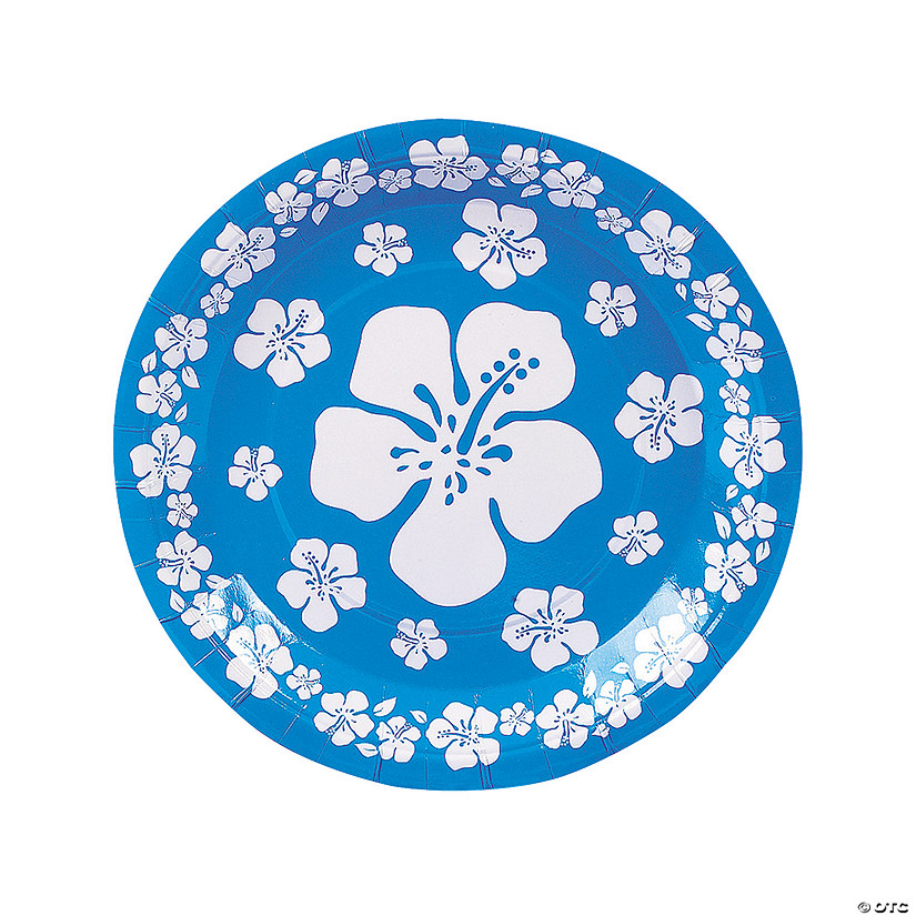 Hibiscus Paper Dinner Plates