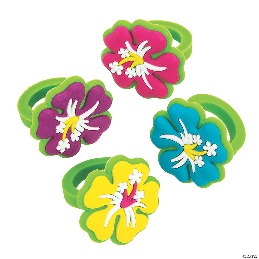 Hibiscus Rings - 12 Pc. Image