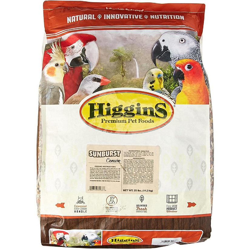 Higgins Premium Pet Foods Safflower Gold for Conures, Cockatiels and Lovebirds 25 Image