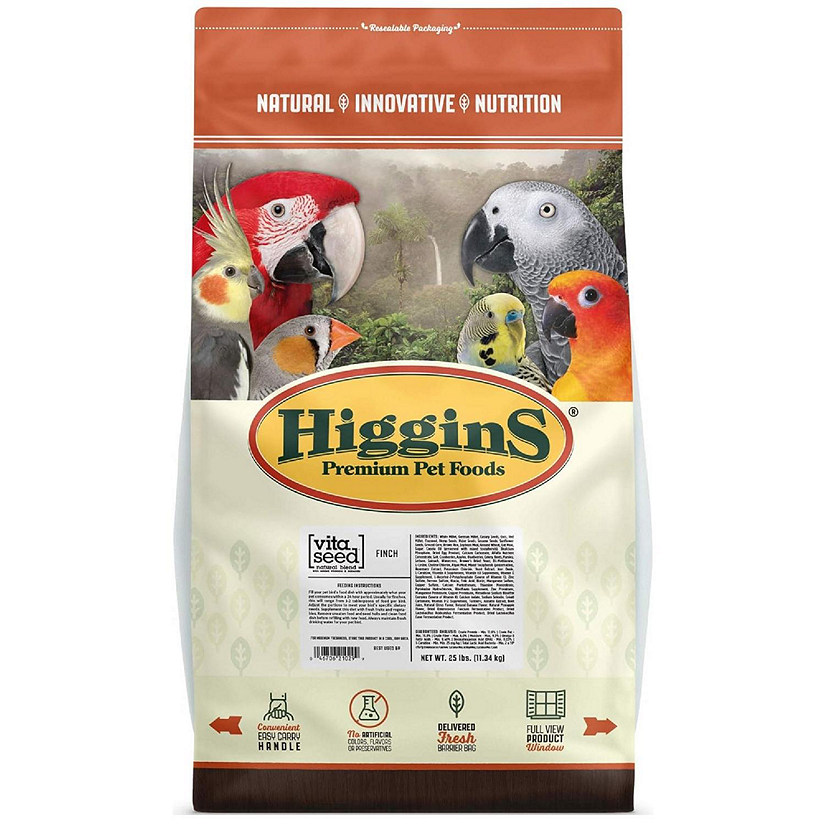 Higgins Vita Seed Finch Food for Wild Birds, 25lb Image
