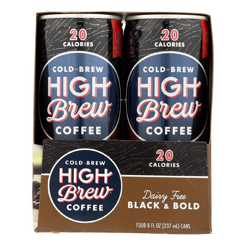 High Brew Coffee - Coffee Rtd Black & Bold Sugar Free - Case of 6-4/8 FZ Image