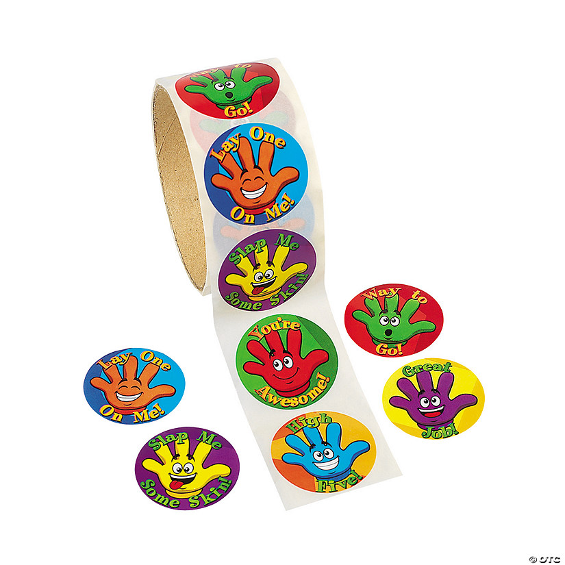 High Five Sticker Roll- 100 Pc. Image