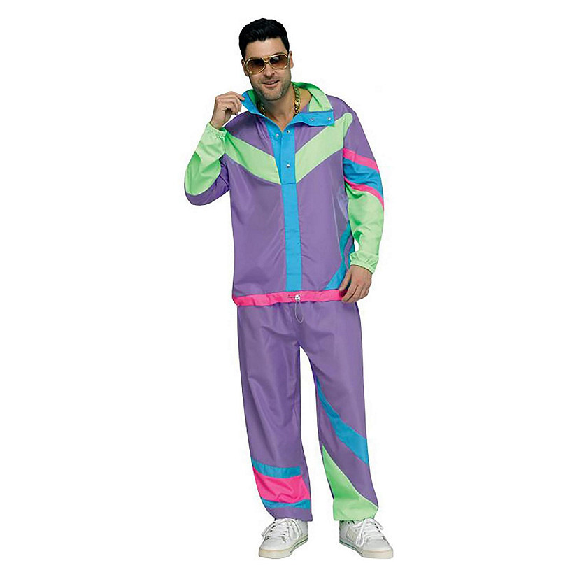 Hip 80s Tracksuit Adult Costume  One Size Image