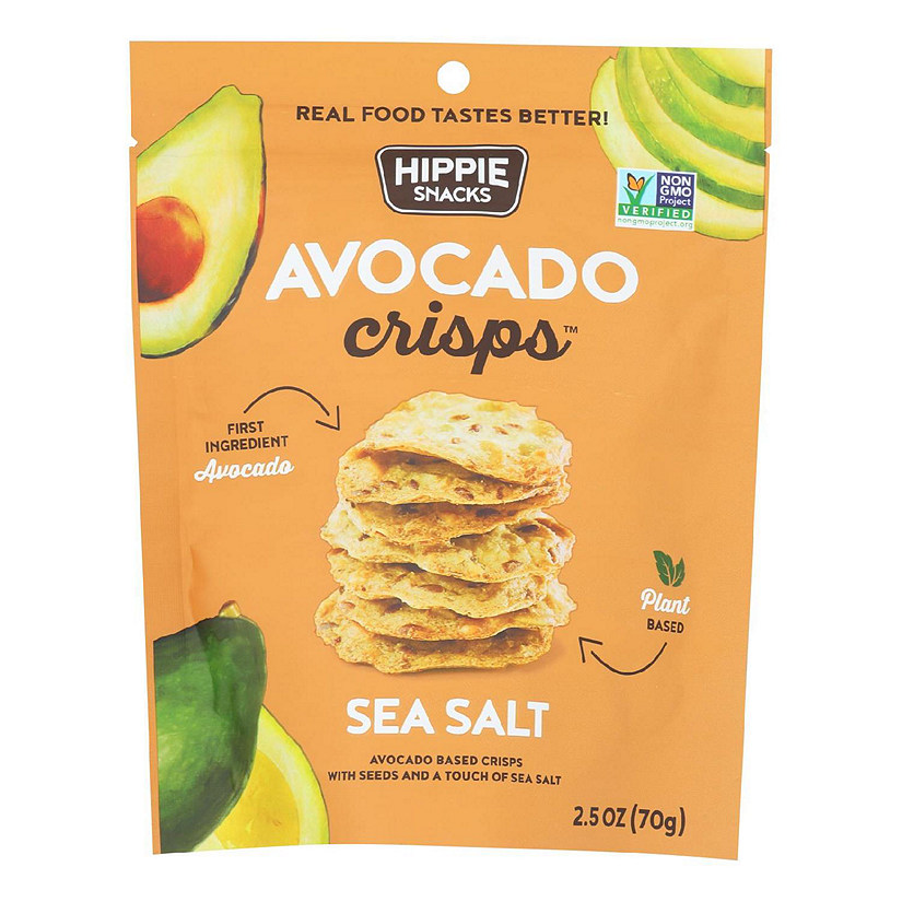 Hippie Snacks - Avocado Crsps Sea Salt - Case of 8-2.5 OZ Image