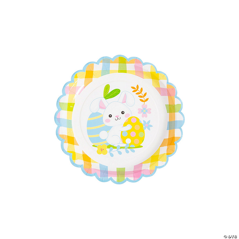 Hippity Hoppity Easter Bunny Dessert Plates - 8 Pc. Image