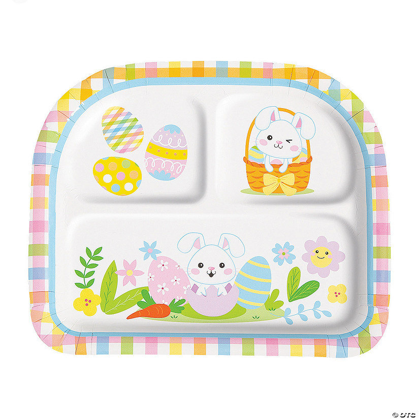Hippity Hoppity Party Easter Dinner Plates - 8 Pc. Image