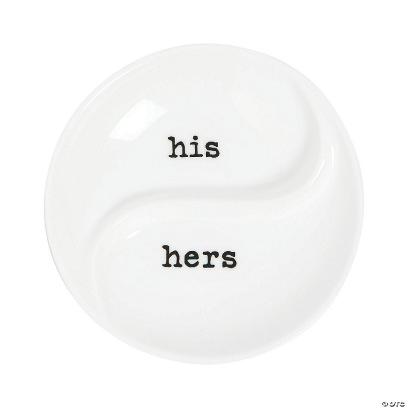 His & Hers Ceramic Ring Dish Image