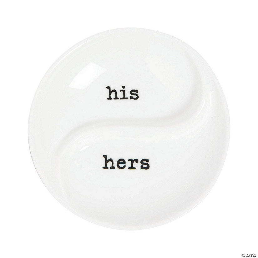 His &amp; Hers Ceramic Ring Dish Image