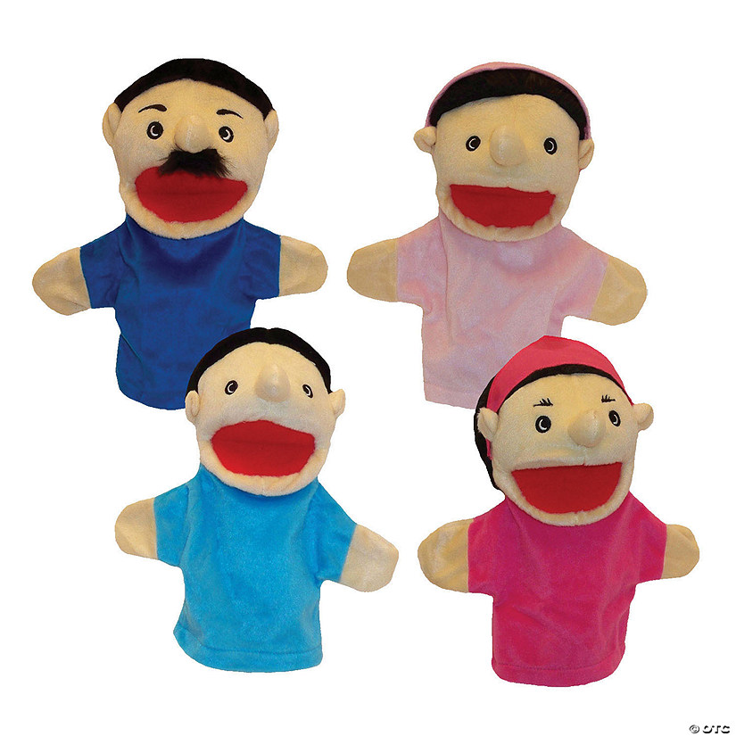 Hispanic Family Puppets Image