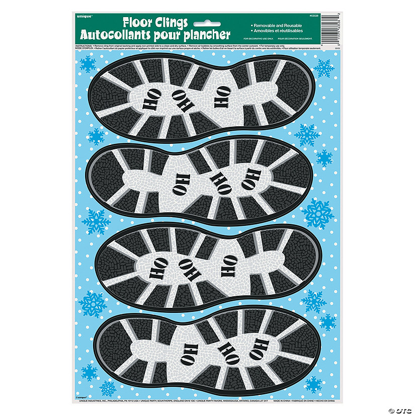 Ho Ho Ho Christmas Shoe Floor Clings Image
